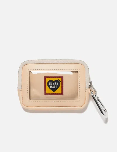 Human Made Leather Card Case In Beige/米色/베이지/ベージュ