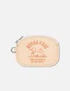 Human Made Leather Coin Case In Neutral