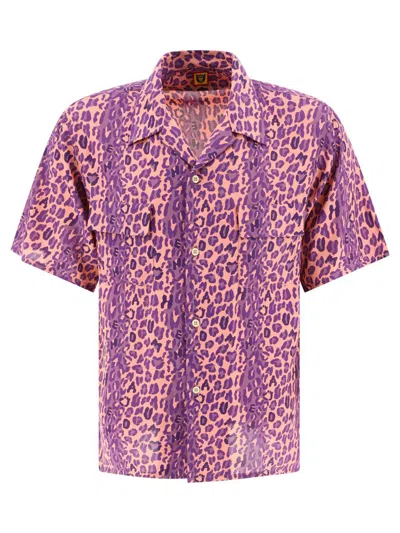 Human Made "leopard Aloha" Shirt In Pink