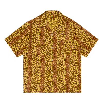 Pre-owned Human Made Leopard Aloha Shirt 'yellow'