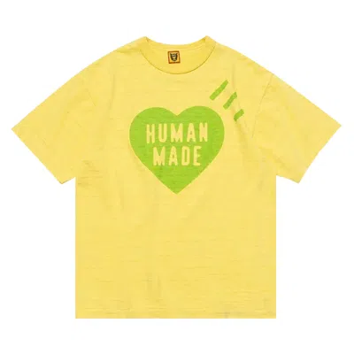 Pre-owned Human Made Logo Color Tee #1 'yellow' In Green