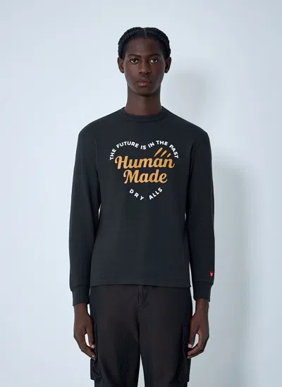 Human Made Logo Motif Sweatshirt In Black