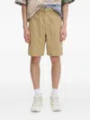 Human Made Logo Patch-detail Shorts In Brown