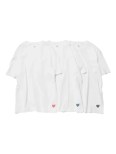 Human Made Short-sleeved T-shirt Three-pack In White