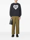 Human Made Logo-patch Trousers In Green