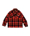Human Made Checked Shirt Jacket In Red