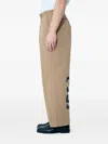 Human Made Logo-print Trousers In Brown