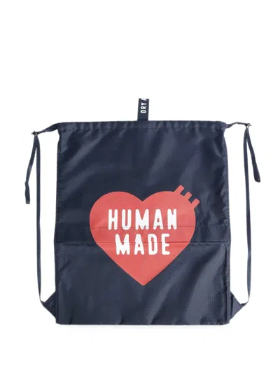 HUMAN MADE LOGO-PRINT DRAWSTRING BACKPACK