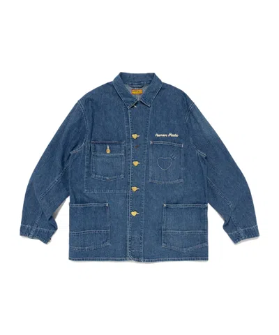 Human Made Long Sleeve Casual Jacket In Indigo