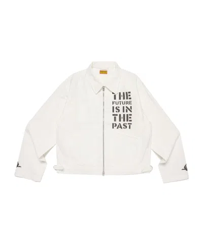 Human Made Long Sleeve Casual Jacket In White