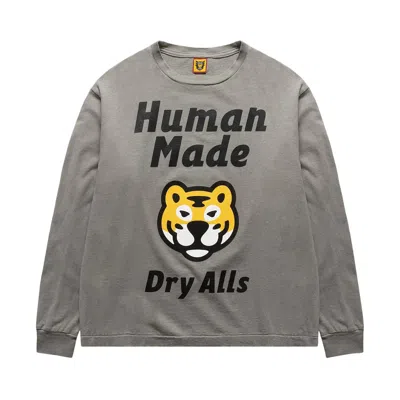 Pre-owned Human Made Long-sleeve Shirt 'grey'