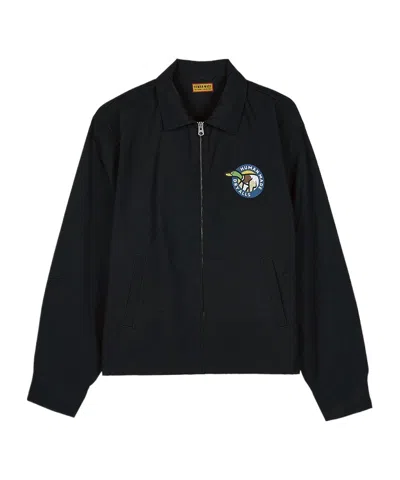 Human Made Long-sleeved Collared Jacket In Black