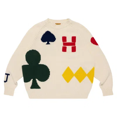 Pre-owned Human Made Lowgauge Knit Sweater 'white' | Men's Size M