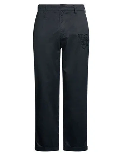 Human Made Man Pants Navy Size L Cotton In Black