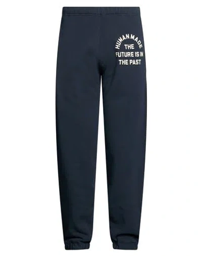 Human Made Man Pants Navy Size M Cotton In Blue