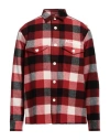 Human Made Wool Beaverblock Check Shirt In Red