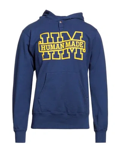 Human Made Man Sweatshirt Navy Blue Size Xl Cotton