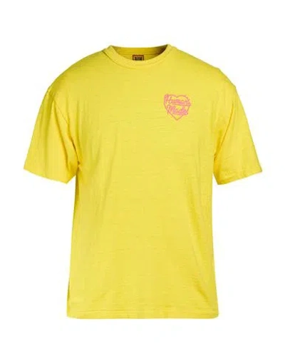 Human Made Man T-shirt Yellow Size S Cotton
