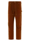 Human Made Duck Painter Trousers In Brown