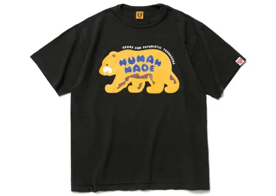 Pre-owned Human Made Men's  Bear Graphic #10 T-shirt In Black