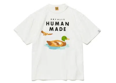 Pre-owned Human Made Men's  Dry Alls 2313 T-shirt In White