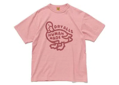 Pre-owned Human Made Men's  Dry Alls T-shirt In Pink