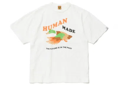 Pre-owned Human Made Men's  Flying Duck T-shirt In White
