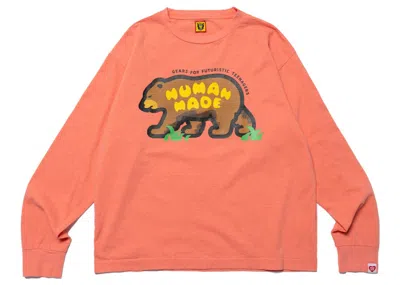 Pre-owned Human Made Men's  Graphic #1 Long Sleeve T-shirt In Pink