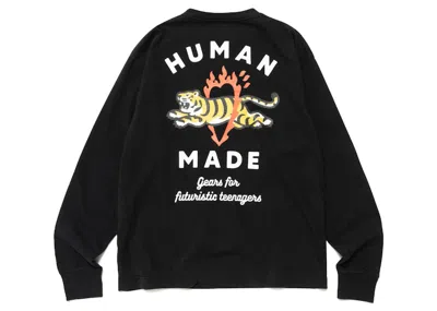 Pre-owned Human Made Men's  Graphic #3 Long Sleeve T-shirt In Black