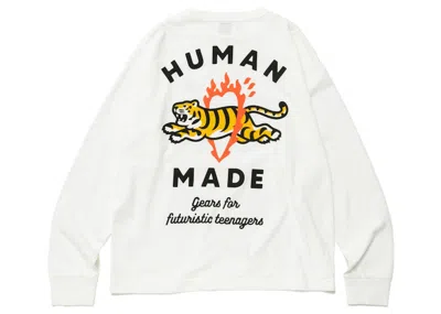 Pre-owned Human Made Men's  Graphic #3 Long Sleeve T-shirt In White