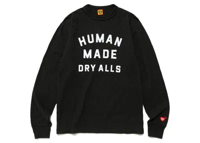 Pre-owned Human Made Men's  Graphic Long Sleeve T-shirt In Black