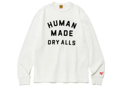 Pre-owned Human Made Men's  Graphic Long Sleeve T-shirt In White