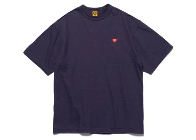 Pre-owned Human Made Men's  Heart Badge T-shirt (fw22) In Navy Blue