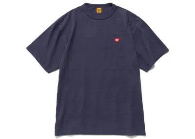 Pre-owned Human Made Men's  Heart Badge T-shirt In Navy Blue Red