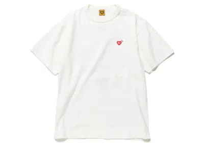 Pre-owned Human Made Men's  Heart Badge T-shirt In White Red In Multi