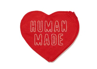 Pre-owned Human Made Men's  Heart Bank Pouch In Red
