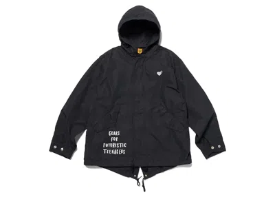 Pre-owned Human Made Men's  Hooded Coat In Black