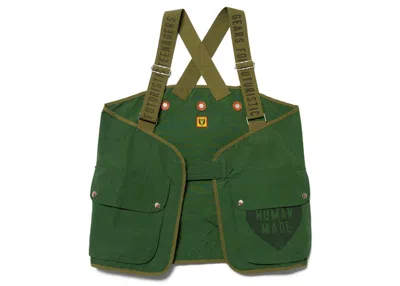 Pre-owned Human Made Men's  Hunting Vest In Green