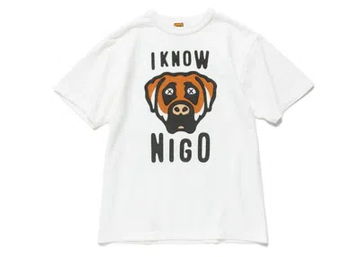 Pre-owned Human Made Men's  I Know Nigo Kaws T-shirt In White