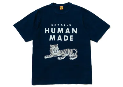 Pre-owned Human Made Men's  Indigo #2 T-shirt In Indigo Blue