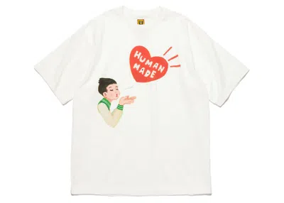 Pre-owned Human Made Men's  Keiko Sootome #5 T-shirt In White