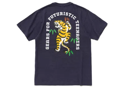 Pre-owned Human Made Men's  Pocket #2 T-shirt In Navy Blue