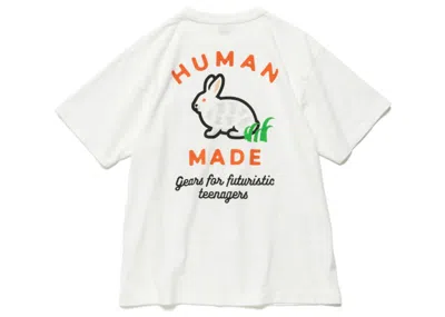 Pre-owned Human Made Men's  Pocket Rabbit #2 T-shirt In White