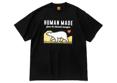 Pre-owned Human Made Men's  Polar Bear Graphic T-shirt In Black