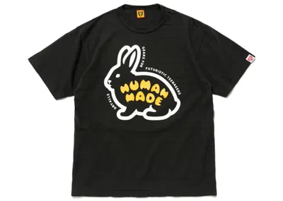 Pre-owned Human Made Men's  Rabbit Graphic #13 T-shirt In Black