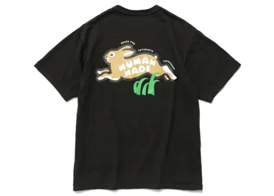 Pre-owned Human Made Men's  Rabbit Graphic #2 T-shirt In Black