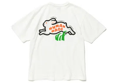 Pre-owned Human Made Men's  Rabbit Graphic #2 T-shirt In White