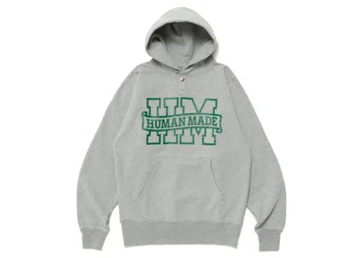 Pre-owned Human Made Men's  Snap Hoodie In Grey