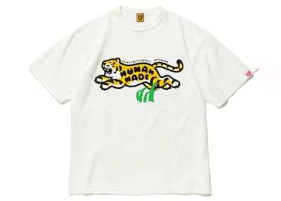 Pre-owned Human Made Men's  Tiger Graphic #1 T-shirt In White