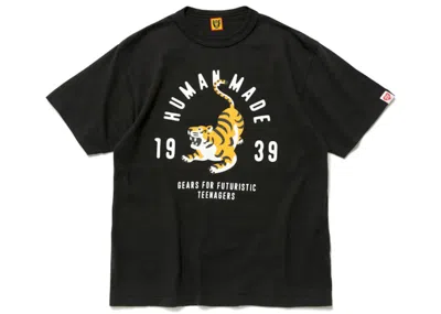 Pre-owned Human Made Men's  Tiger Graphic #3 T-shirt In Black